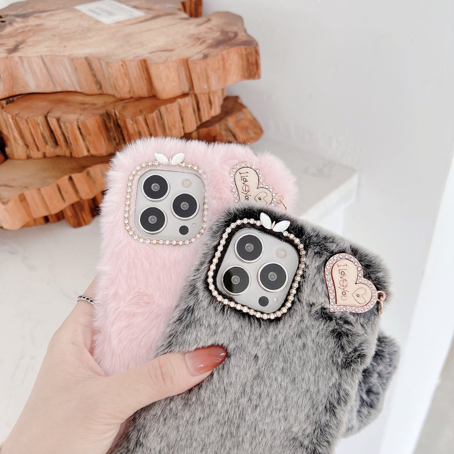 Winter Plush mobile phone case