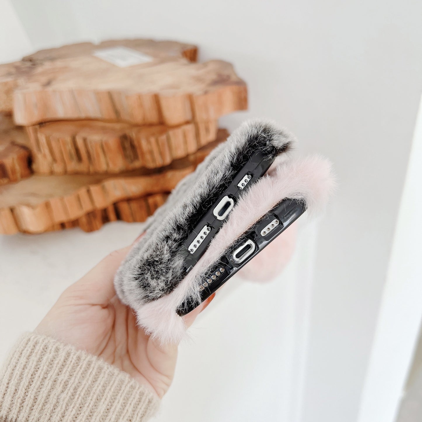 Winter Plush mobile phone case