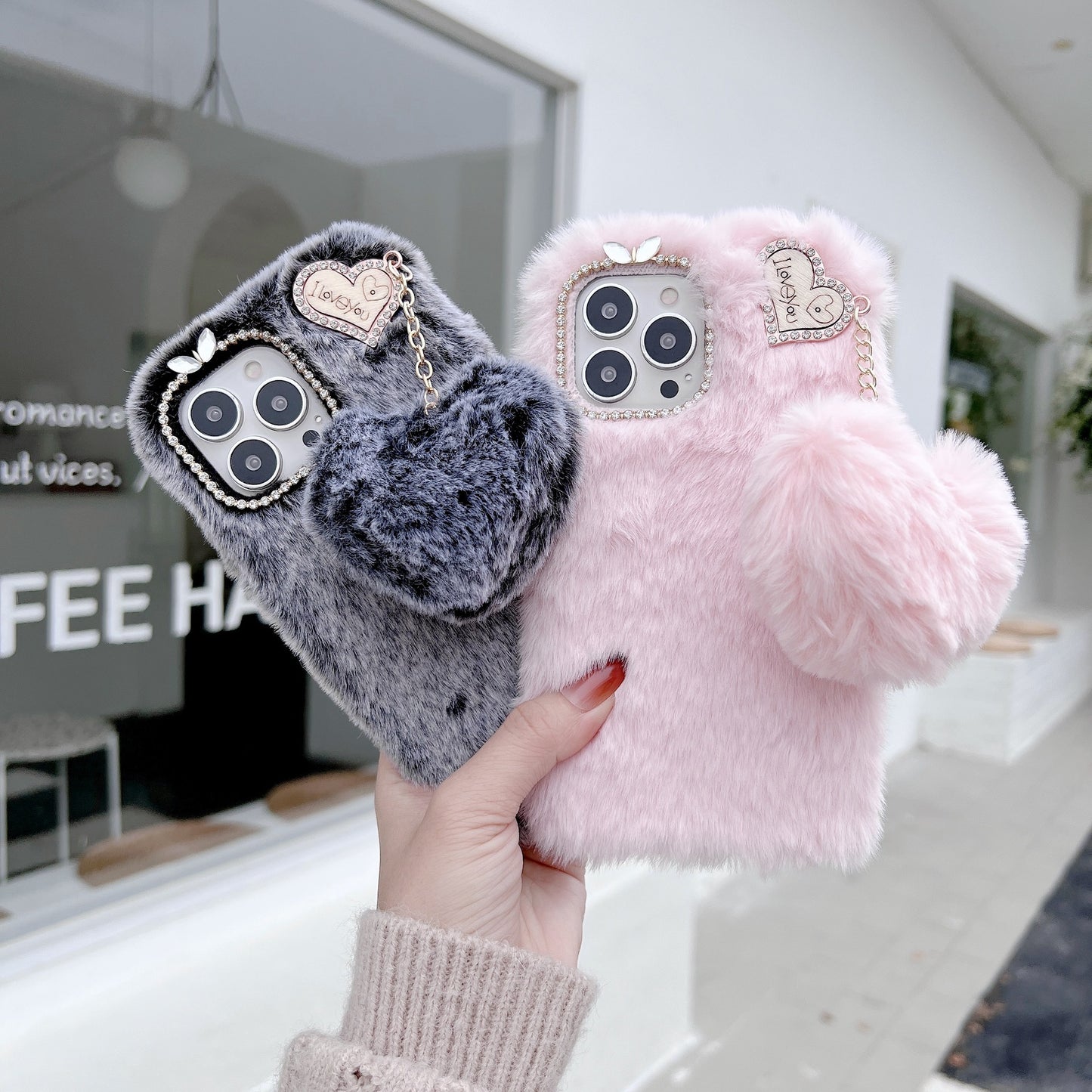 Winter Plush mobile phone case