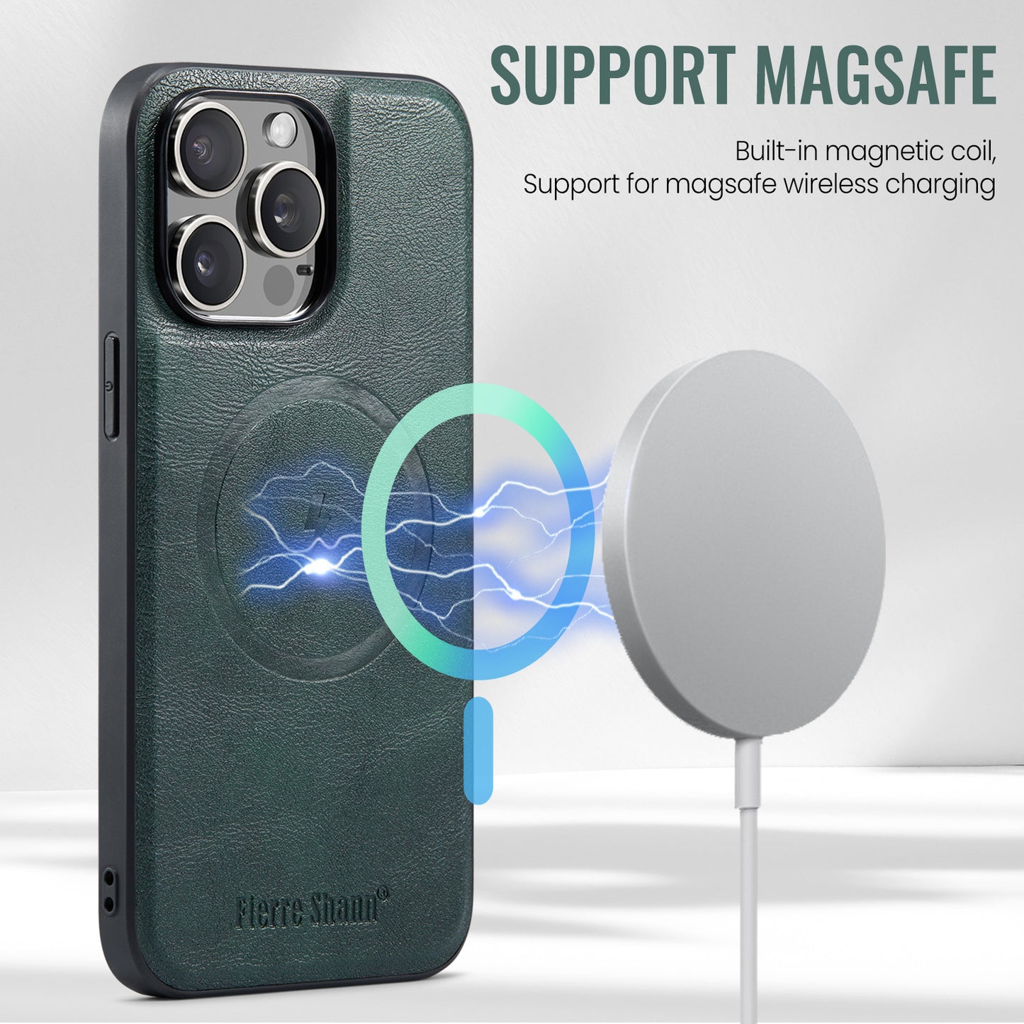 Magnetic Card Holder 2-in-1 MagSafe Wireless Charging Phone Case