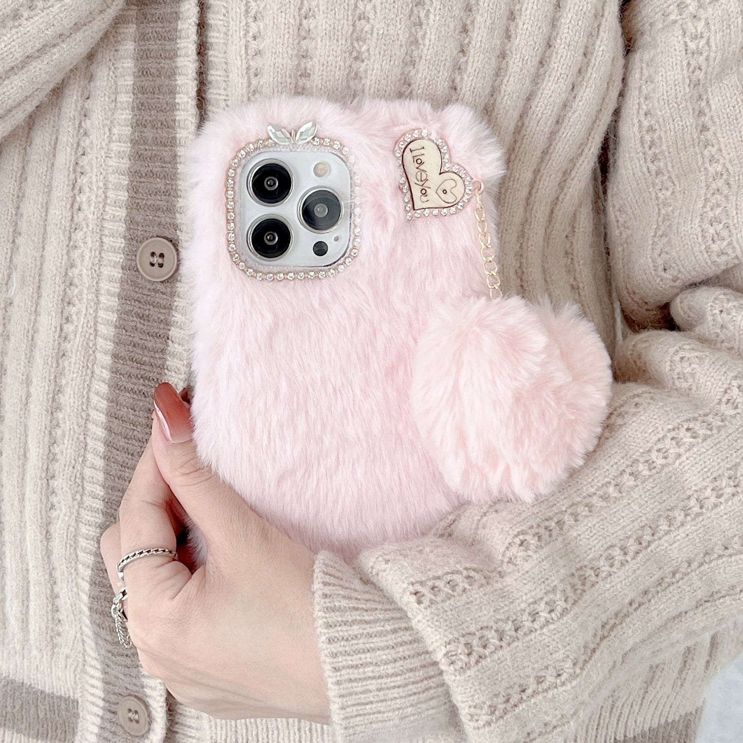 Winter Plush mobile phone case