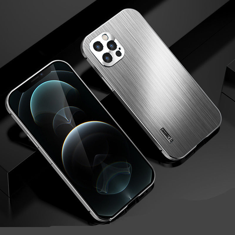 Suitable For All Inclusive Metal Shatter Resistant Brushed Sleeves For Mobile Phone Cases