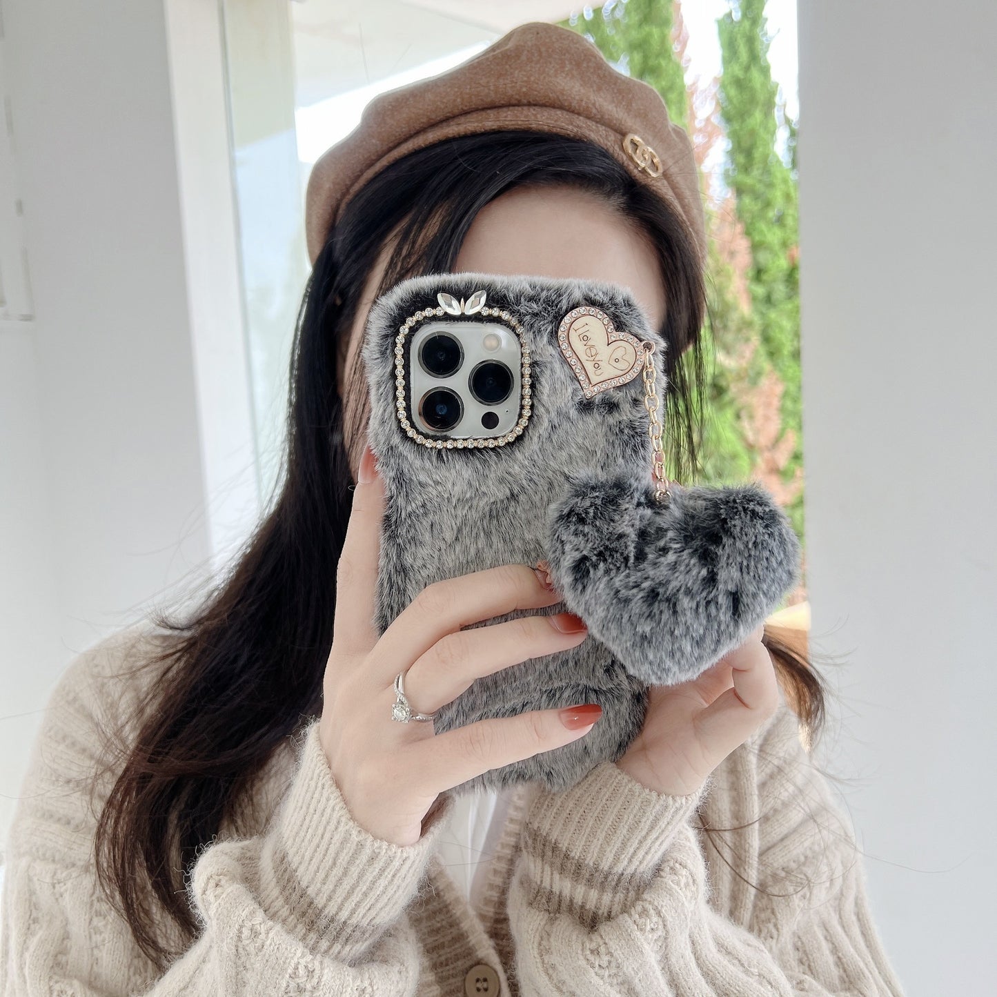 Winter Plush mobile phone case