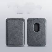 Suede Premium Suede Magnetic Card Holder