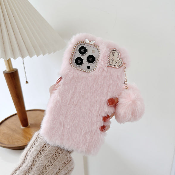 Winter Plush mobile phone case